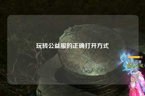 玩轉(zhuǎn)公益服的正確打開方式