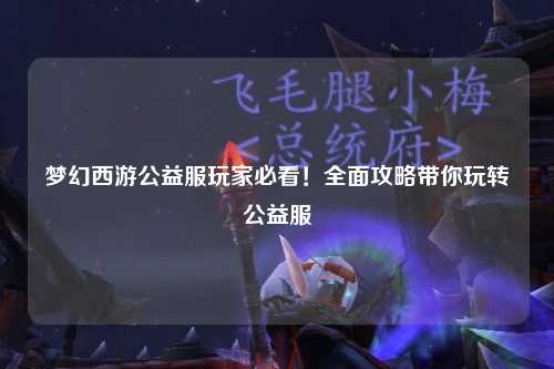 夢幻西游公益服玩家必看！全面攻略帶你玩轉(zhuǎn)公益服