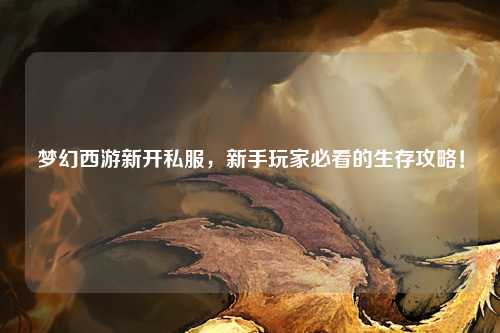 夢(mèng)幻西游新開私服，新手玩家必看的生存攻略！